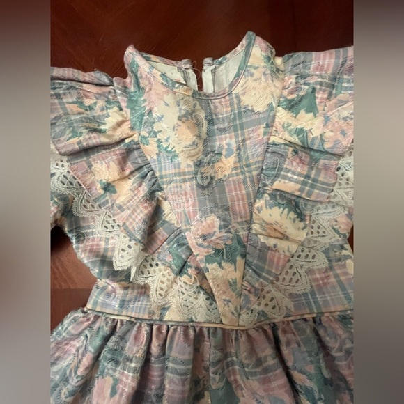 Girls Vintage 80s 90s Prairie Dress Size 8 - Picture 3 of 5